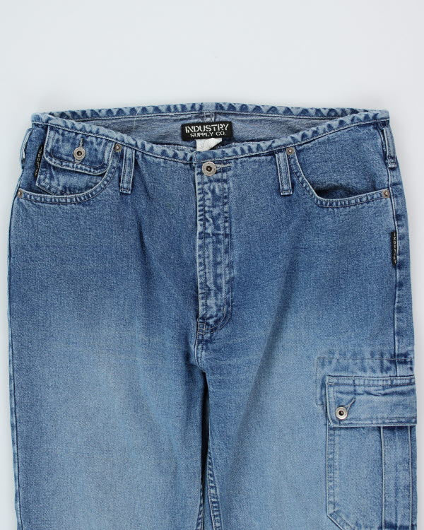 Vintage Y2K Flared Cargo Jeans - W34 L31