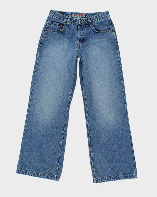 Vintage 90s Silver Wide Leg Jeans - W29 L31
