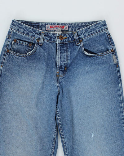 Vintage 90s Silver Wide Leg Jeans - W29 L31