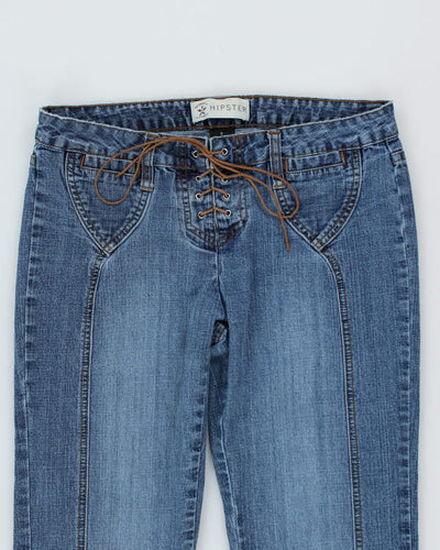 Y2k 00s Authentic Denim Lace-up Jeans - W30