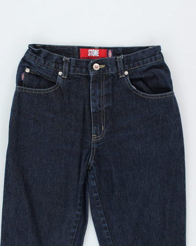 Vintage 90s Stone Dark Wash Jeans - W26 L30
