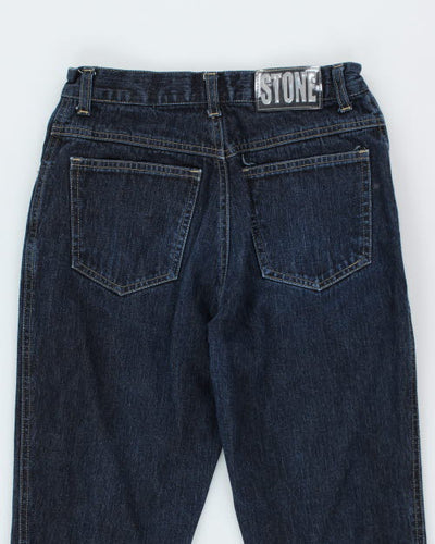 Vintage 90s Stone Dark Wash Jeans - W26 L30