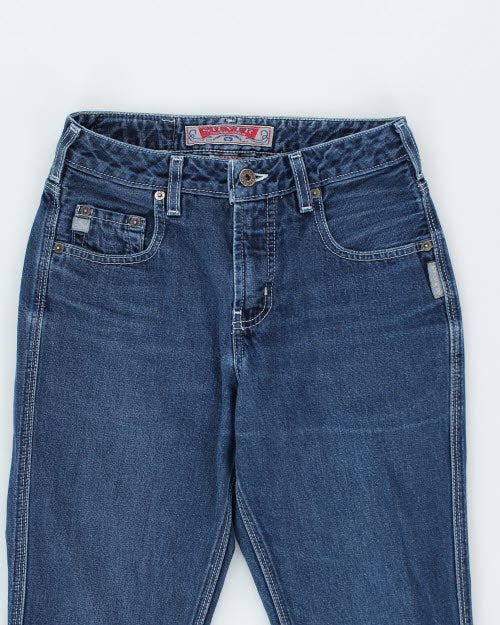 Y2k 00s Silver Flare Jeans - W26 L31