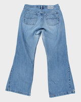 Y2k 00s Silver Big Fit Jeans - W33 L31