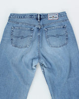 Y2k 00s Silver Big Fit Jeans - W33 L31