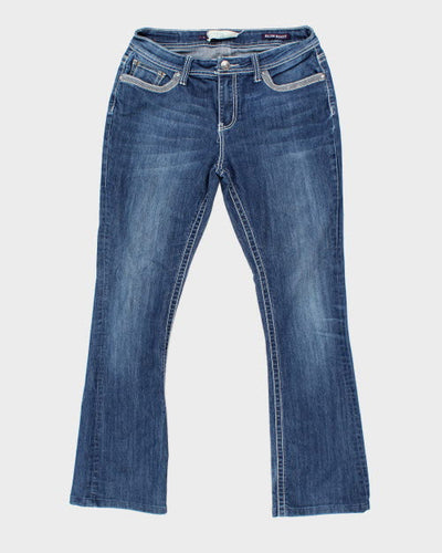 Y2k 00s VGS Rhinestone Embroidered Jeans - W32 L30