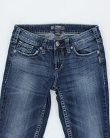 Y2k 00s Silver Jeans - W28 L33