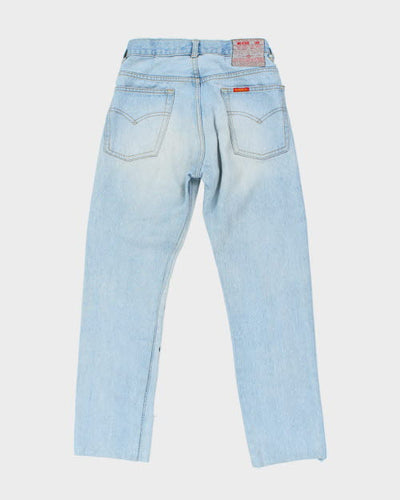 Y2k 00s Blush on Distressed Patchwork Jeans - W26 L29