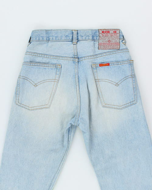 Y2k 00s Blush on Distressed Patchwork Jeans - W26 L29