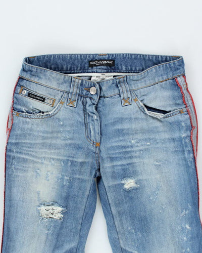Y2k 00s Dolce & Gabbana Distressed Jeans - W30 L24