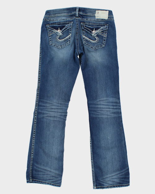 Y2k 00s Silver Jeans - W29 L31