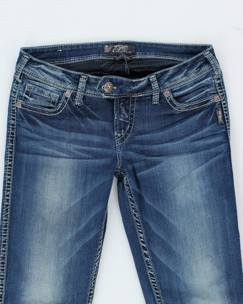 Y2k 00s Silver Jeans - W29 L31