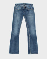 Y2k 00s Silver Jeans - W28 L33