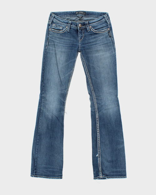 Y2k 00s Silver Jeans - W28 L33