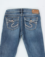 Y2k 00s Silver Jeans - W28 L33