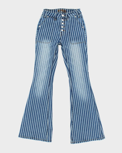 Y2k 00s Rock & Roll Stripe Jeans - W24 L32