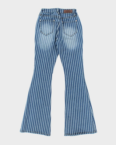 Y2k 00s Rock & Roll Stripe Jeans - W24 L32