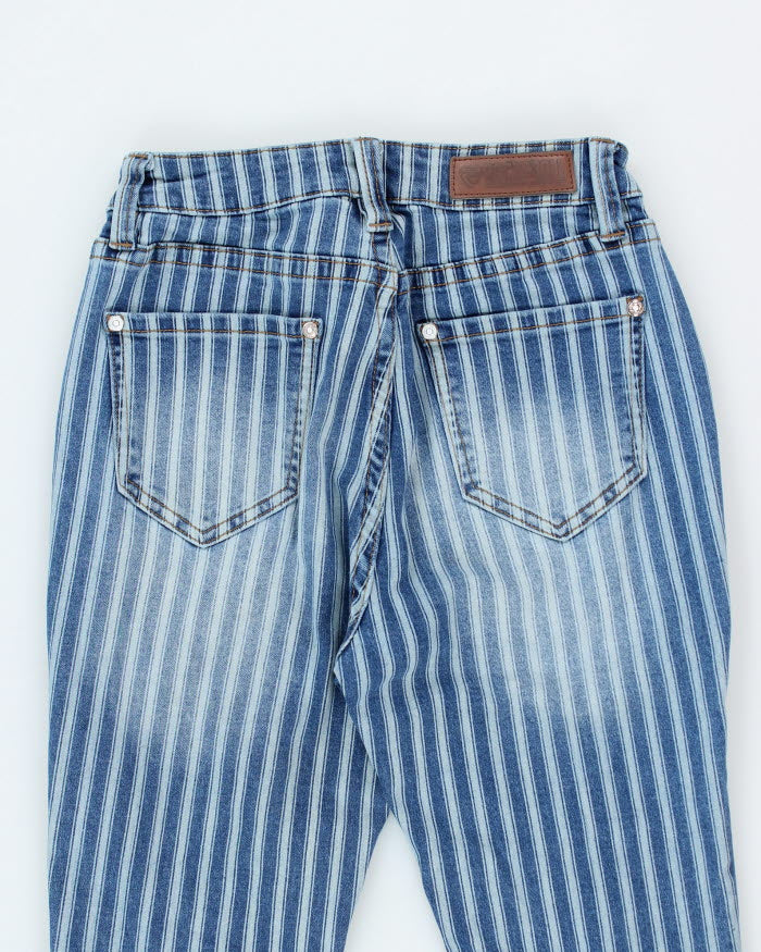 Y2k 00s Rock & Roll Stripe Jeans - W24 L32