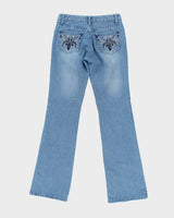 Y2k 00s Rhinestone Jeans - W28 L31