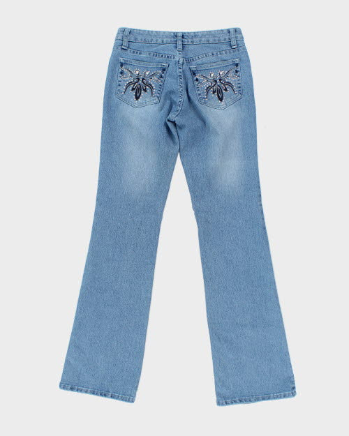 Y2k 00s Rhinestone Jeans - W28 L31