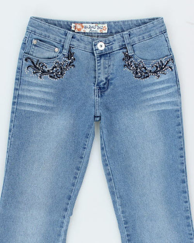 Y2k 00s Rhinestone Jeans - W28 L31