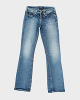 Y2k 00s Silver Jeans - W28 L32
