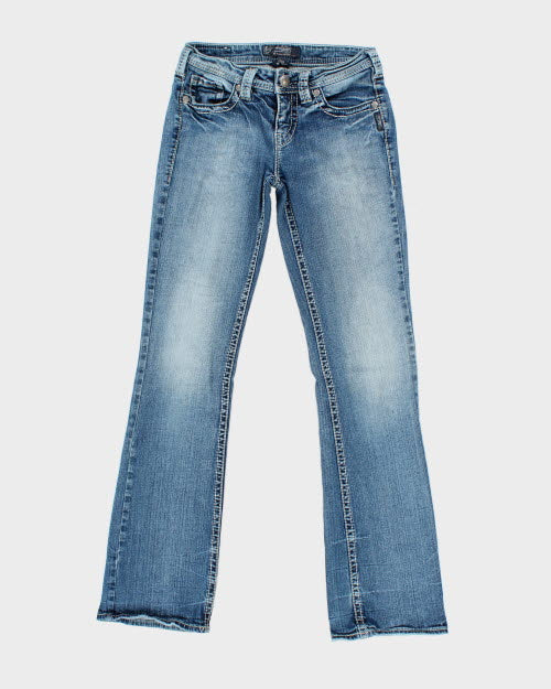 Y2k 00s Silver Jeans - W28 L32