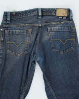 Y2k 00s Diesel Dark Wash Jeans - W33 L32