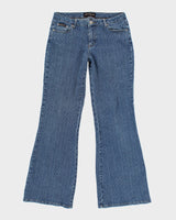 Vintage Y2K Gasoline Striped Flared Jeans - W28 L30