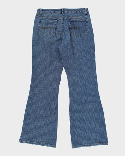 Vintage Y2K Gasoline Striped Flared Jeans - W28 L30
