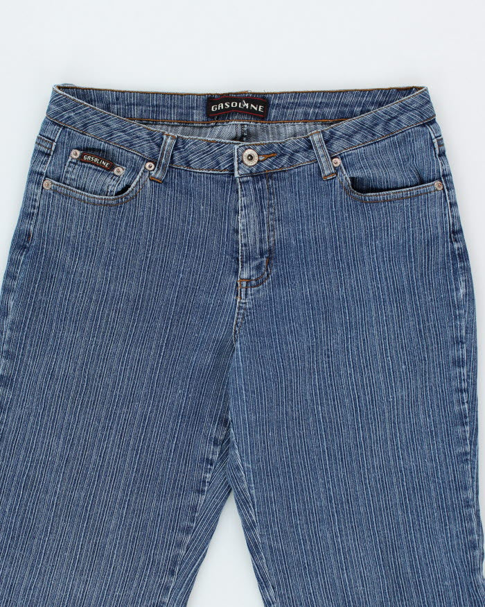 Vintage Y2K Gasoline Striped Flared Jeans - W28 L30