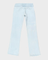 Y2k 00s Light Wash Buckle Bootcut Jeans - W32 L33