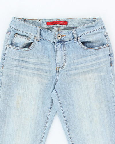 Y2k 00s Amor Rhinestone Jeans - W30 L33