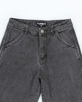 Vintage Y2K Women's Playboy Grey Wash Relaxed Fit Jeans - W26 L28