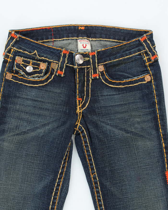 Vintage Y2K True Religion Skinny Dark Wash Denim Jeans - W27 L30