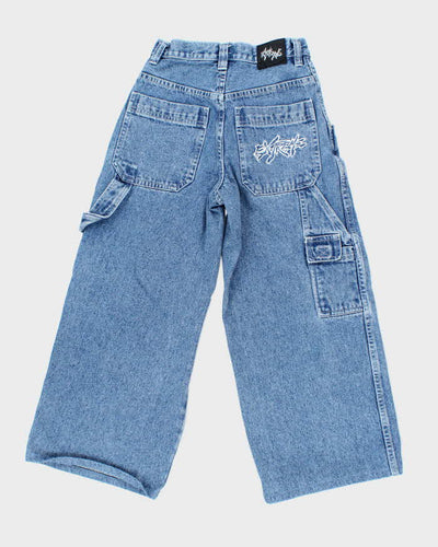 Vintage Y2K Extreme Baggy Heavyweight Light Wash Jeans - W24 L22