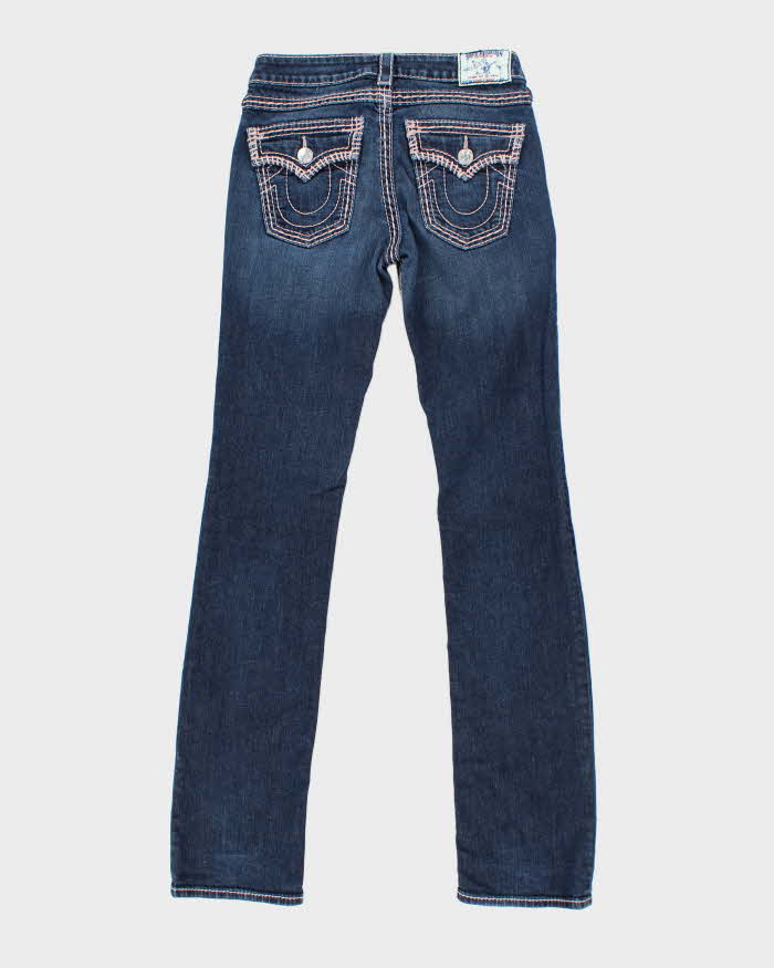 Vintage Y2K Women's True Religion Dark Wash Slim Jeans - W28 L32
