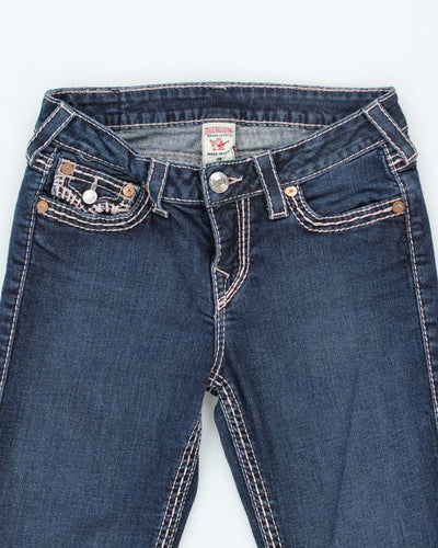 Vintage Y2K Women's True Religion Dark Wash Slim Jeans - W28 L32