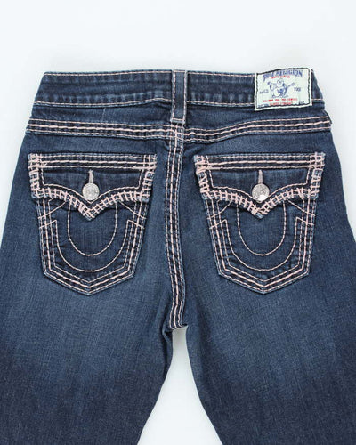 Vintage Y2K Women's True Religion Dark Wash Slim Jeans - W28 L32