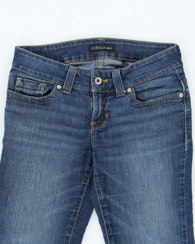 Vintage Y2K Women's Guess Dark Wash Flared Jeans - W28 L31