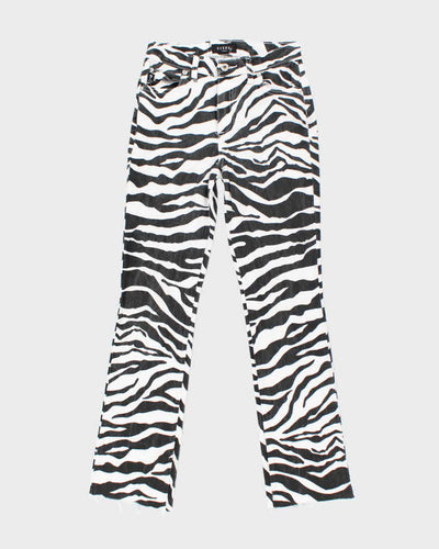 Vintage Y2k 00s Guess Zebra Print Jeans - W28 L29
