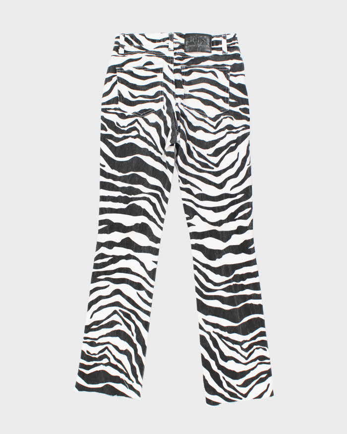 Vintage Y2k 00s Guess Zebra Print Jeans - W28 L29