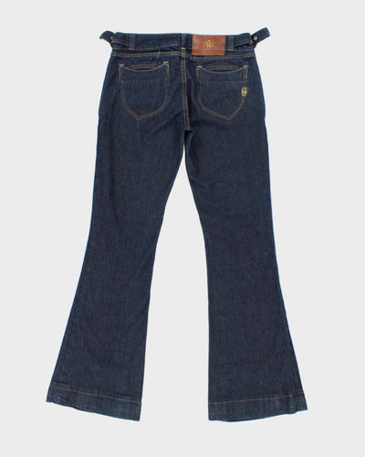 Y2K 00s Guess Premium Dark Wash Low Rise Flare Jeans - W30 L32