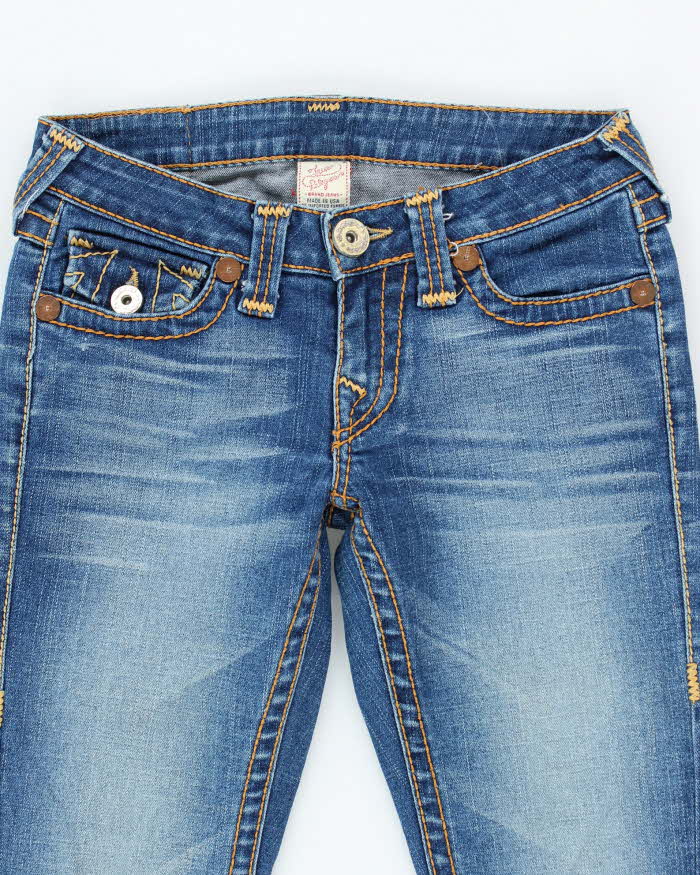 Vintage Y2k 00s True Religion Dark Wash Flared Jeans - W29 L33
