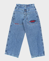 Vintage Women's Y2K JNCO Wide Leg Dark Wash Jeans - W25 L25