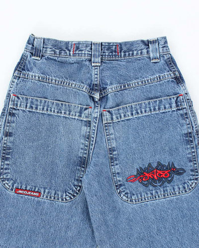 Vintage Women's Y2K JNCO Wide Leg Dark Wash Jeans - W25 L25