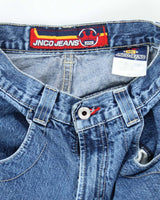 Vintage Women's Y2K JNCO Wide Leg Dark Wash Jeans - W25 L25
