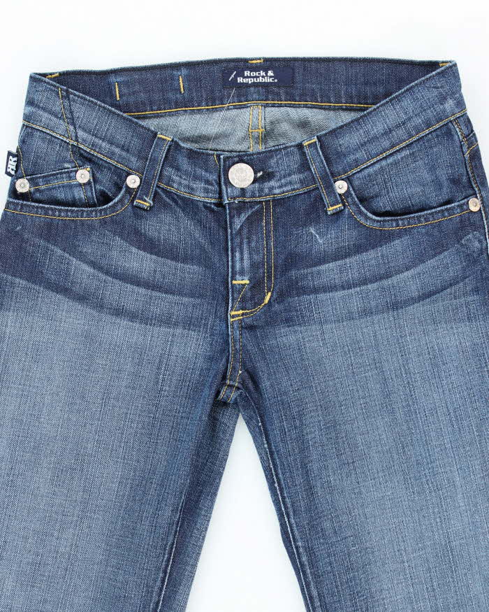 Vintage Y2k 00s Rock & Republic Rhinestone Jeans - W28 L29