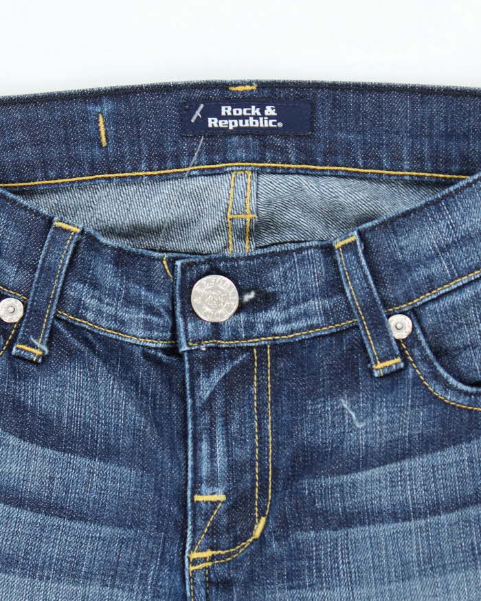 Vintage Y2k 00s Rock & Republic Rhinestone Jeans - W28 L29