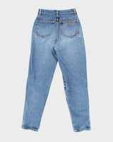 Vintage Y2K Women's Puma Medium Wash Straight Leg Jeans - W24 L28